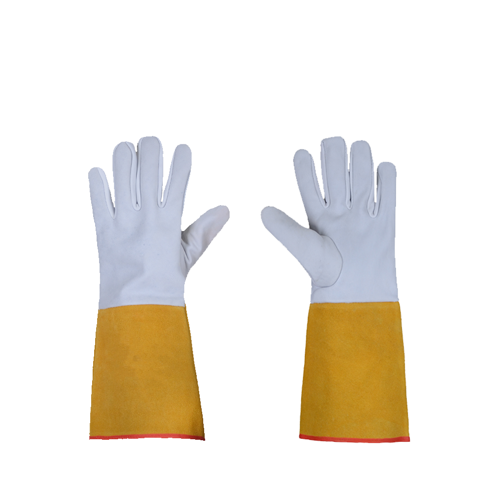 دستکش ایمنی چرمی جوشکاری آرگون (ساق بلند)